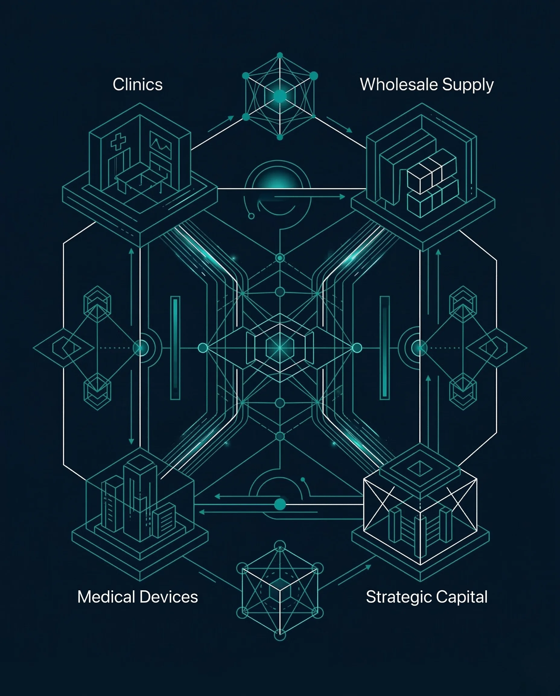 Corporate Partnership Ecosystem Network Diagram